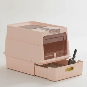 Dual Opening Fully Enclosed Cat Litter Box