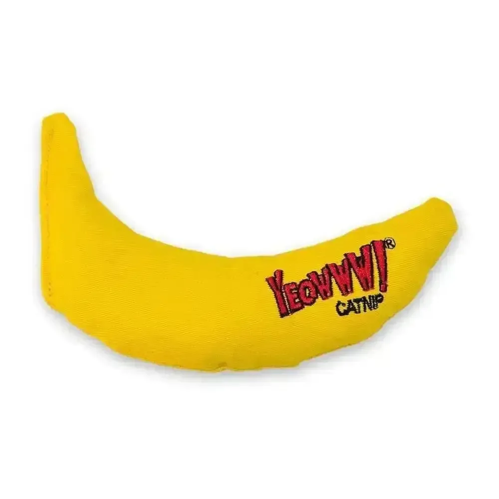 Ducky World Yeowww!® Banana Catnip Toys 7 Inch
