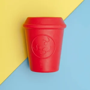 Durable Coffee Cup Toy in Red (Medium)