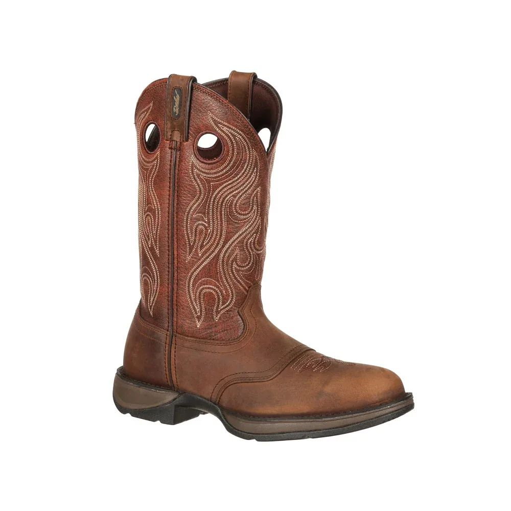 Durango Boots Men's Rebel Bark Brown Vamp 12in Dusk Velocity Top