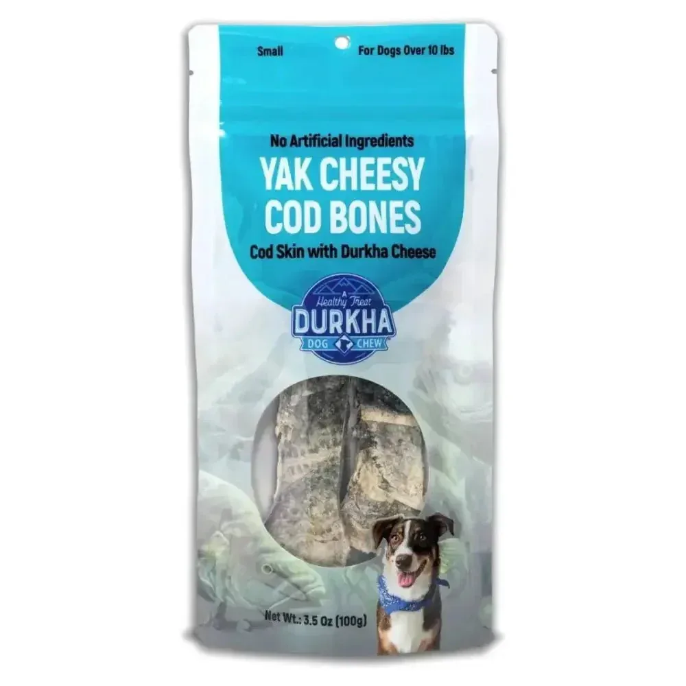 Durkha Himalayan Yak Cheesy Cod Bone Chew Dog Treat