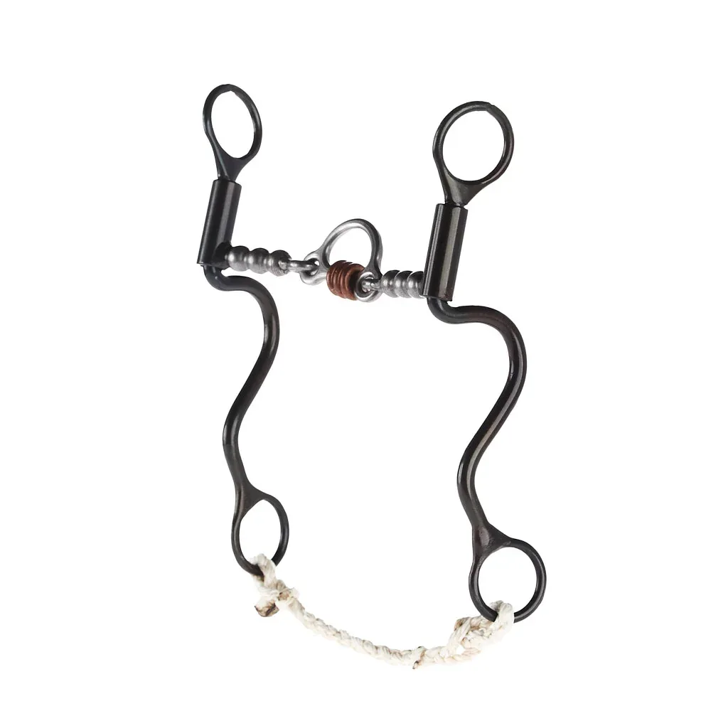 Dutton Bits Cavalry Cheek 3 Piece Floating Port with Solid Bead Mouthpiece - Image 2