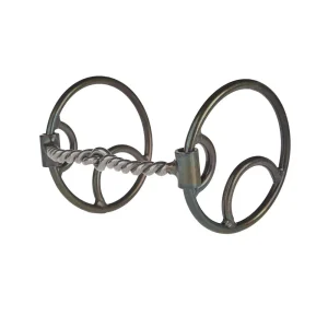 Dutton Bits Locked O Ring Twisted Wire Gag Bit