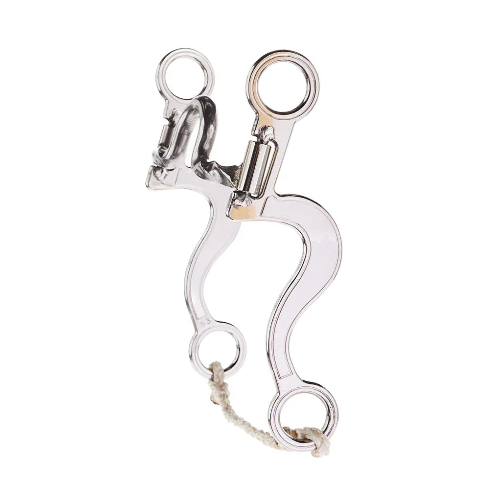 Dutton Bits Solid Medium Port Twisted Bars Calvary Elite Stainless Steel Shank Bit - Image 2