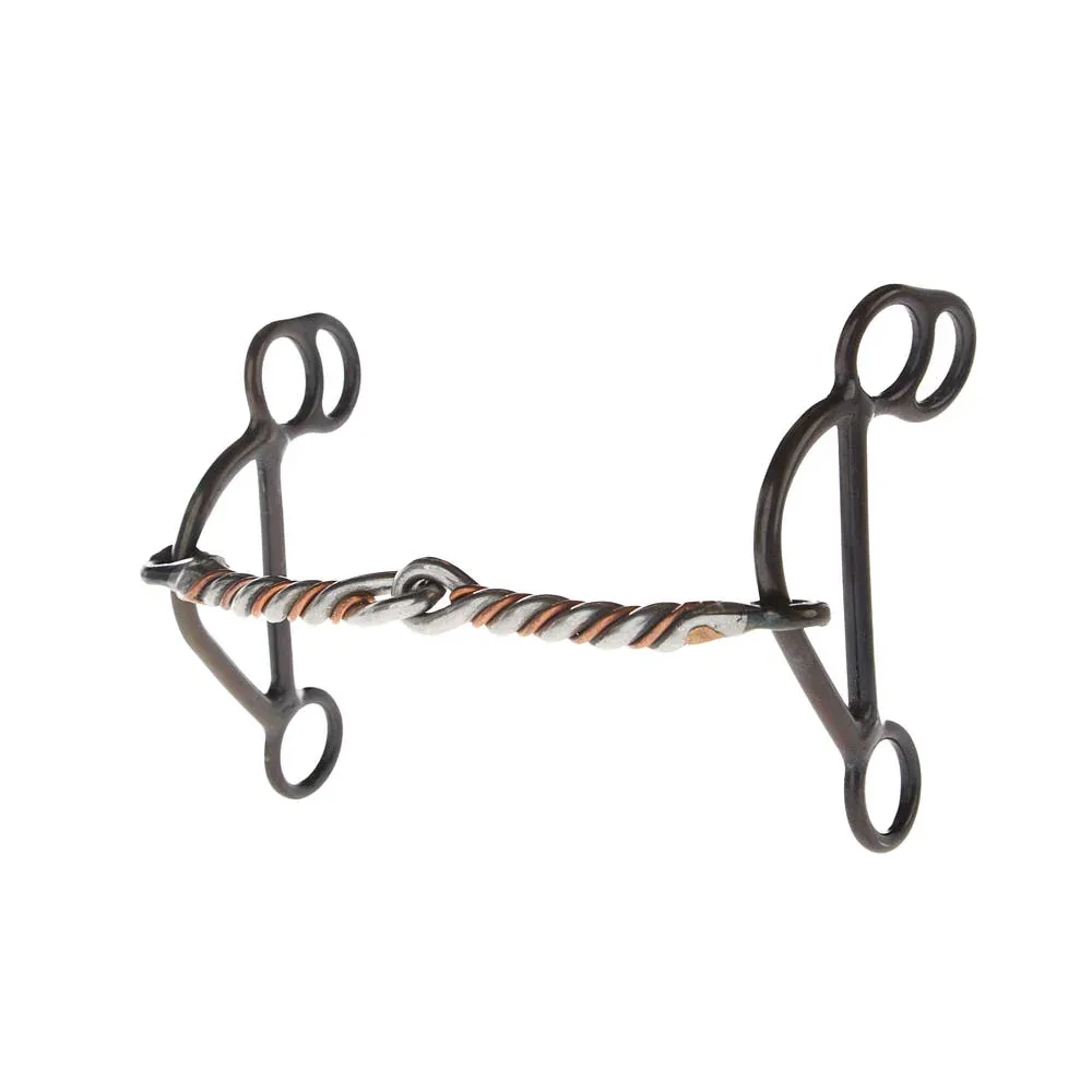 Dutton Bits Two-Piece Twisted Copper Wire Snaffle Gag Bit