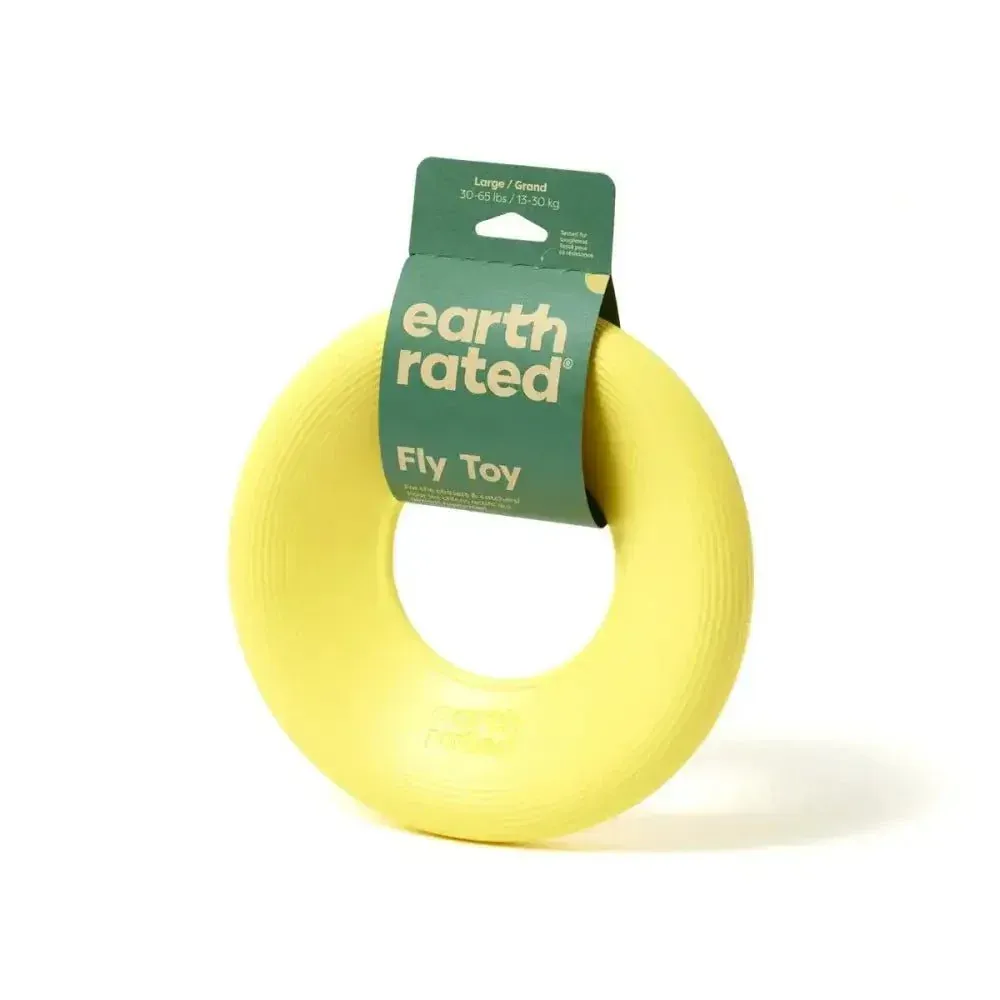 Earth Rated Dog Flyer Toy Yellow TPE