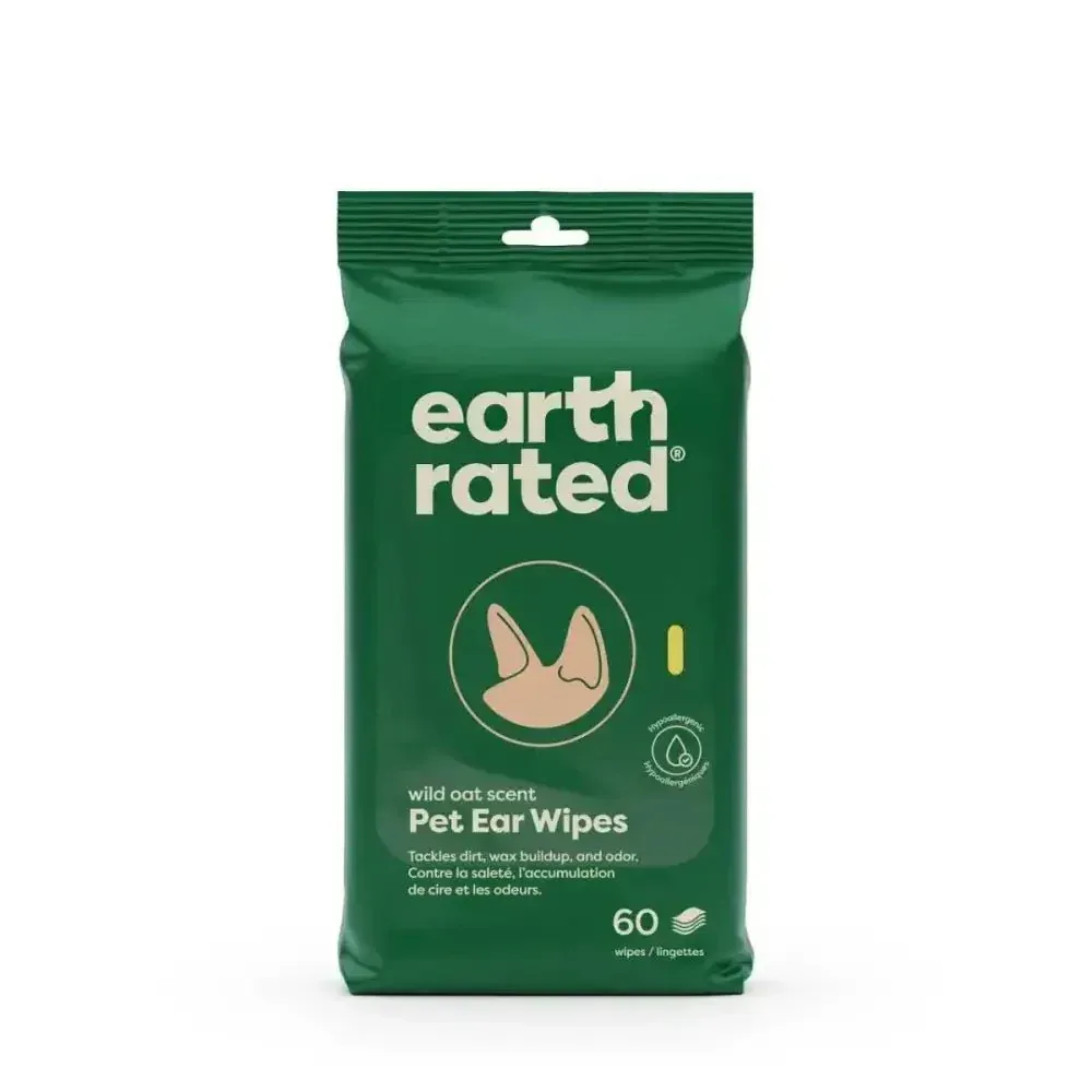 Earth Rated Pet Ear Wipes 60ct