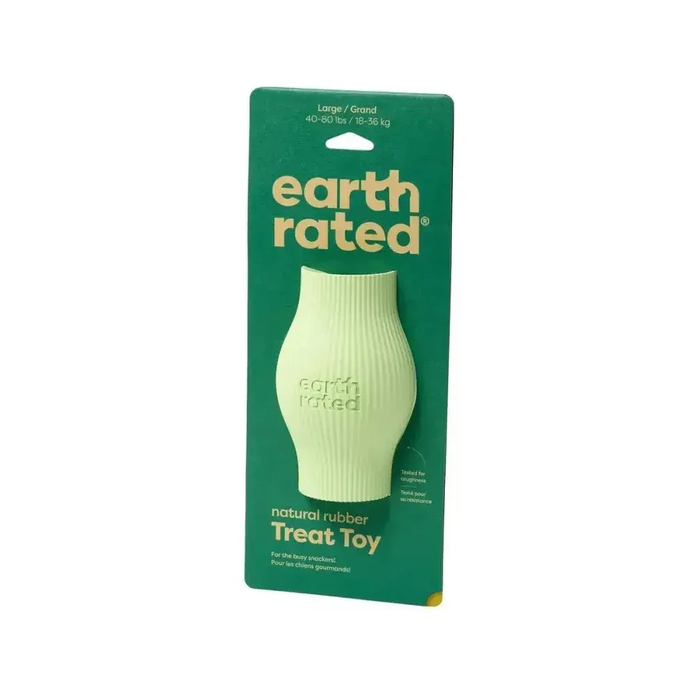 Earth Rated Treat Toy for Dogs Green Rubber