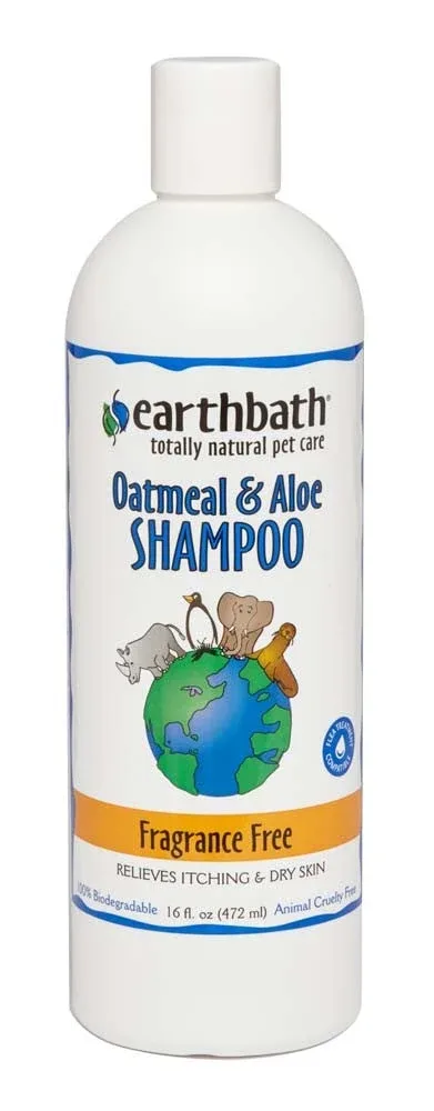 earthbath Oatmeal & Aloe Shampoo Fragrance Free 16oz