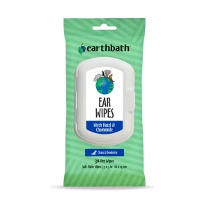 Earthbath Pet Ear Wipes with Witch Hazel & Chamomile 30ct