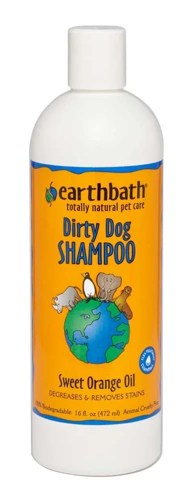 earthbath Sweet Orange Oil Degrease for Dirty Dogs 16oz