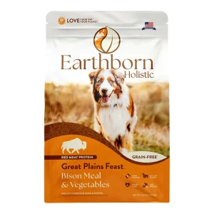 Earthborn Holistic Great Plains Feast Grain-Free Dry Dog Food Bison Meal & Vegetables 12.5lb
