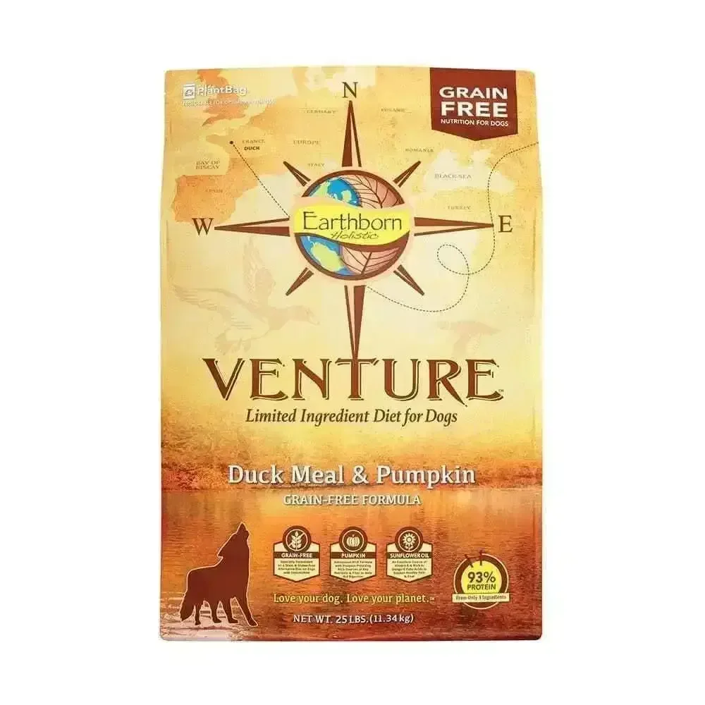 Earthborn Holistic® Venture™ Duck Meal & Pumpkin Grain Free Formula