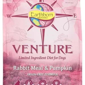 Earthborn Holistic Venture L.I.D. Grain Free Dry Dog Food Rabbit & Pumpkin 1ea/4 lb