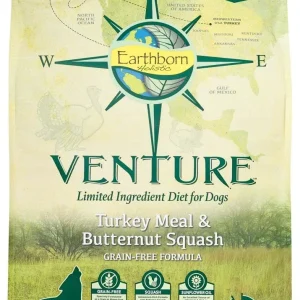Earthborn Holistic Venture L.I.D. Grain Free Dry Dog Food Turkey & Butternut Squash 12.5lb
