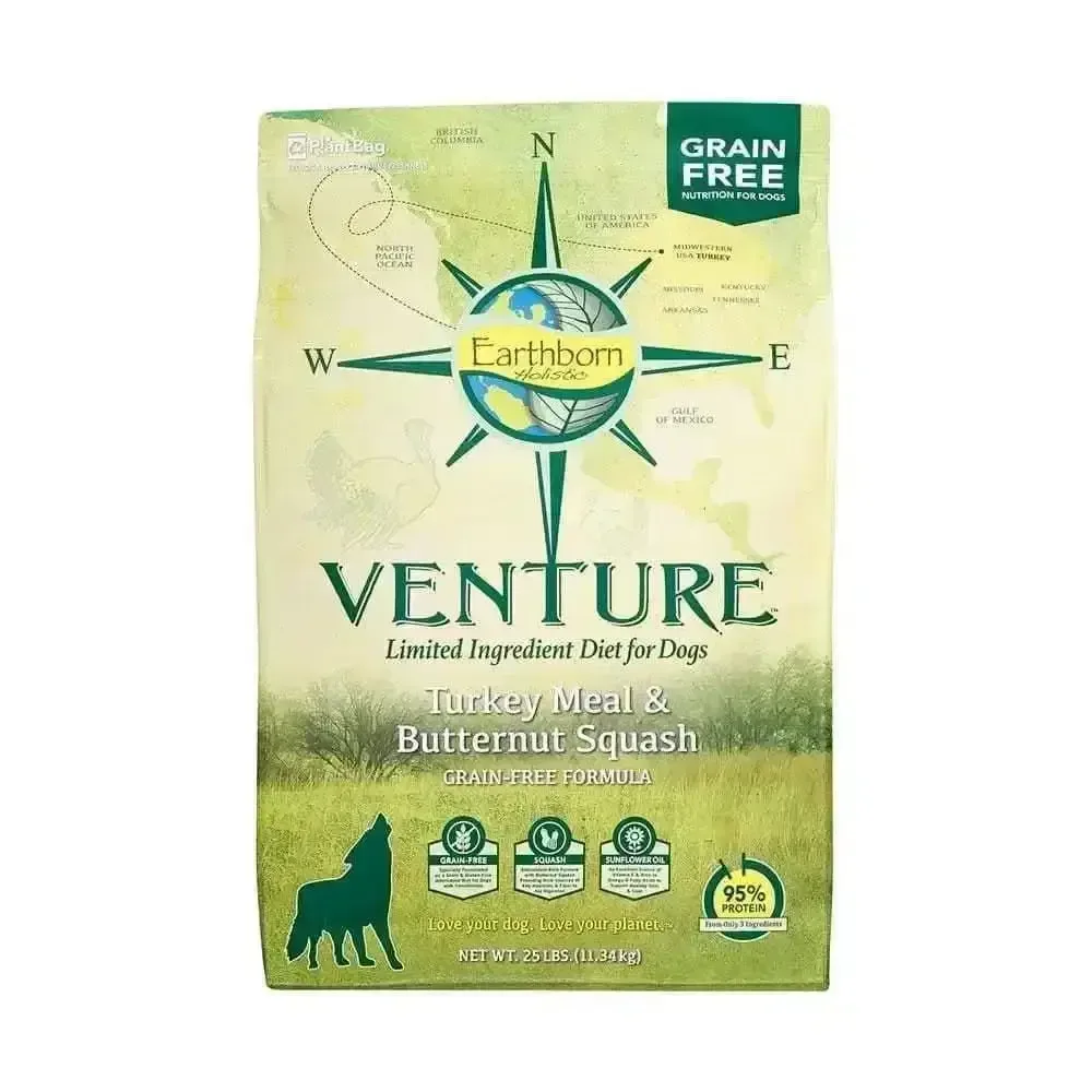 Earthborn Holistic® Venture™ Turkey Meal & Butternut Squash Grain Free Formula
