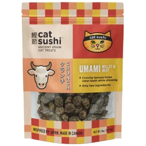 Earthly Cat Grain Free Sushi Crunch Umami Beef Puffs 2Oz