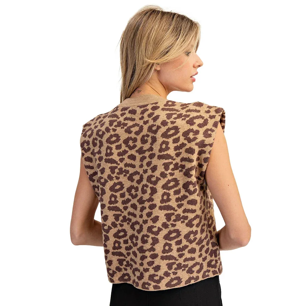 Ee Some Women's Leopard Print Boxy Top - Image 2