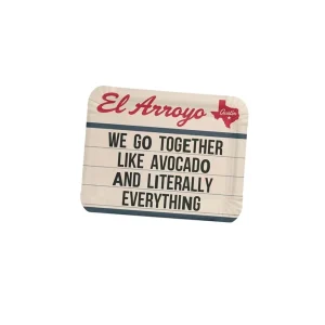 El Arroyo Avocado and Everything Party Plates