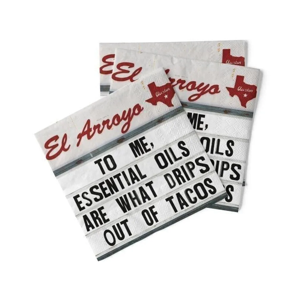 El Arroyo Essential Oils Cocktail Napkins