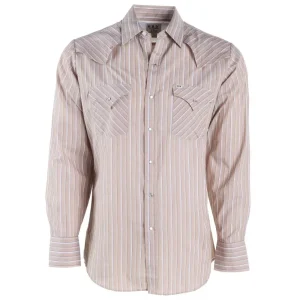 Ely Cattleman Mens Pro Striped Long Sleeve Shirt