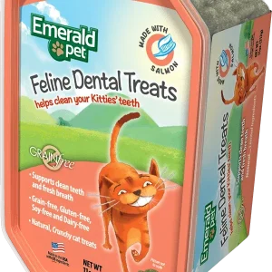 Emerald Pet Feline Dental Cat Treats Salmon 11oz