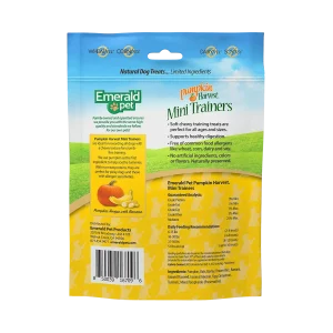 Emerald Pet Pumpkin Harverst Trainers Banana Chewy Dog Treats 6oz.
