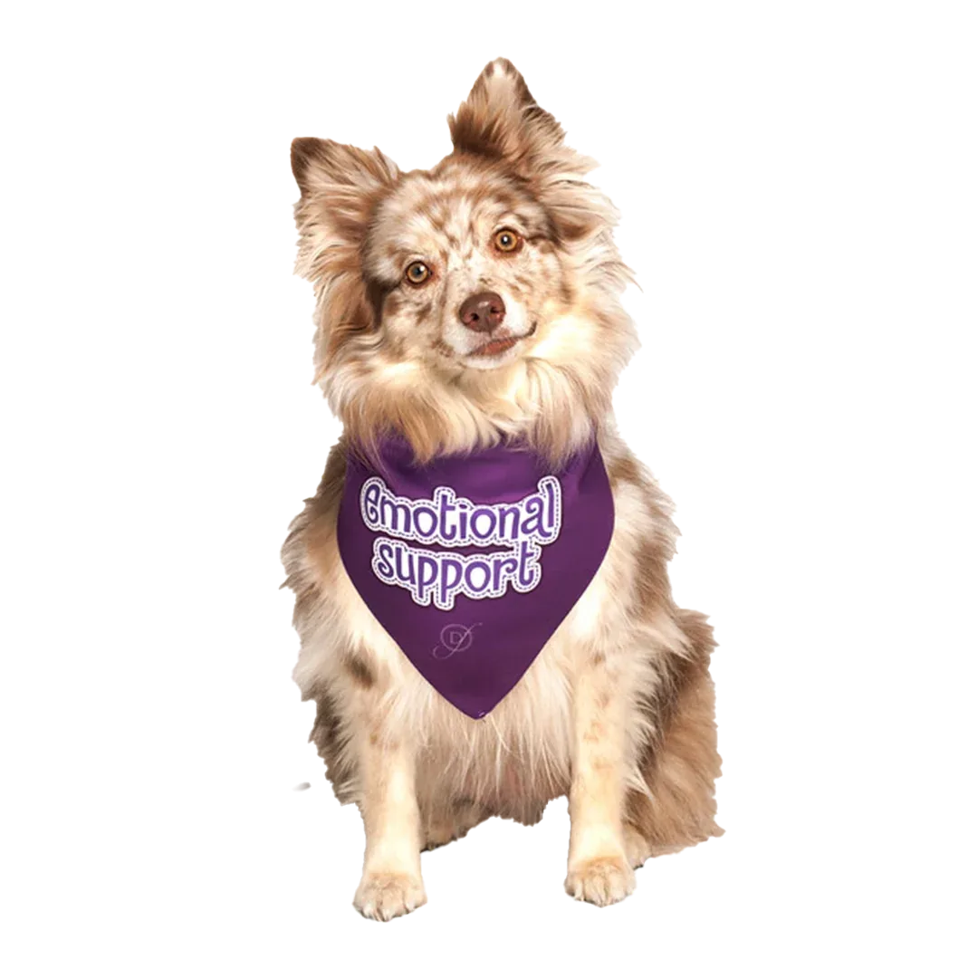 Emotional Support Dog Bandana by Dog Fashion Living