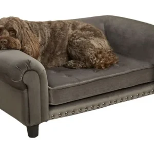 Enchanted Home Pet Chester Gray Pet Sofa