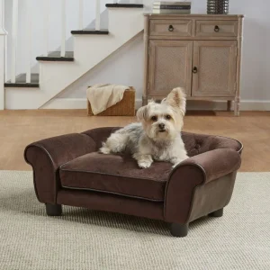 Enchanted Home Pet Cleo Brown Sofa Dog Bed