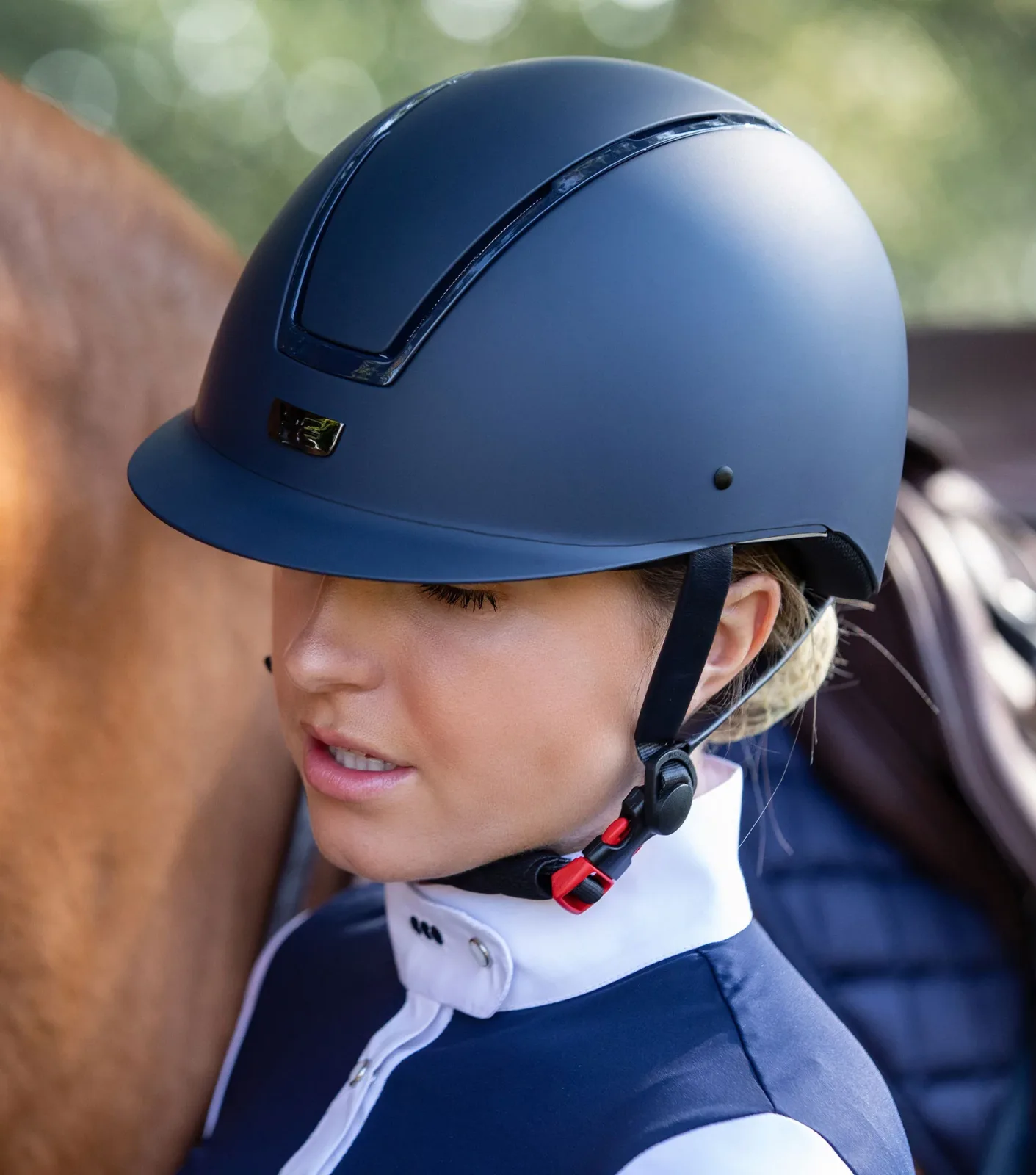 Endeavour Horse Riding Helmet Navy - Image 2