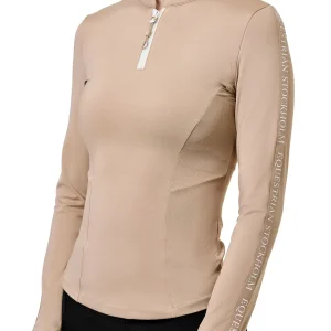 Equestrian Stockholm Long-Sleeve Power Top