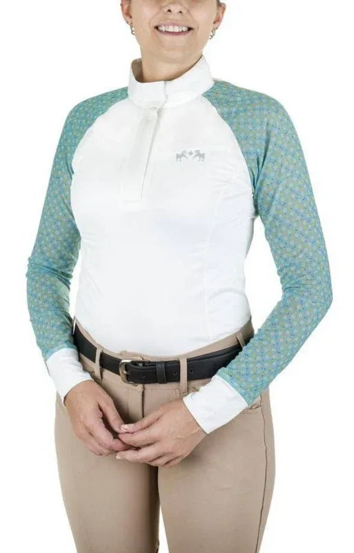 Equine Couture Ladies Smyrna Show Shirt X-Small Da - Image 2