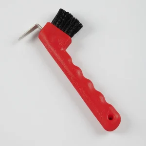Ergonomic Hoof Pick Red