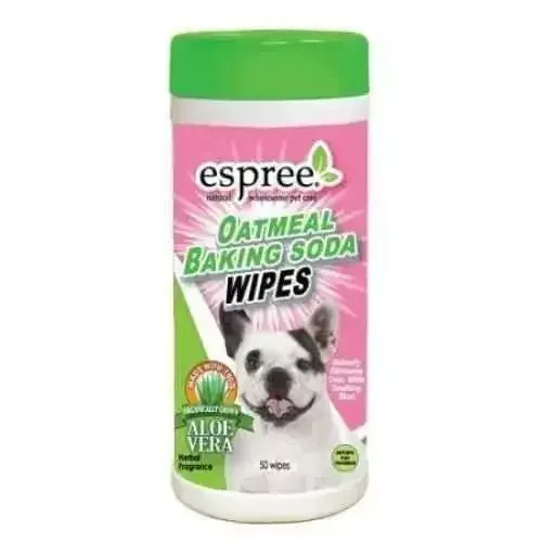 Espree Oatmeal & Baking Soda Grooming Wipes for Dogs