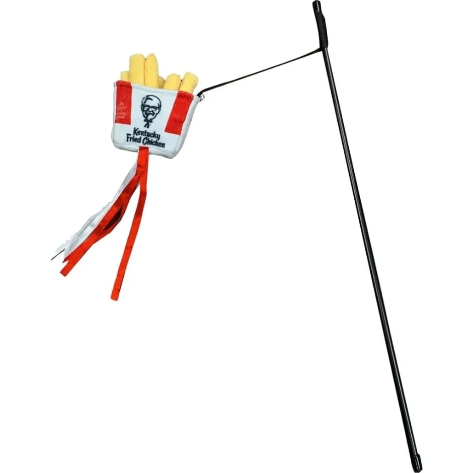 Ethical Pet Catnip Wand with KFC Fries Theme