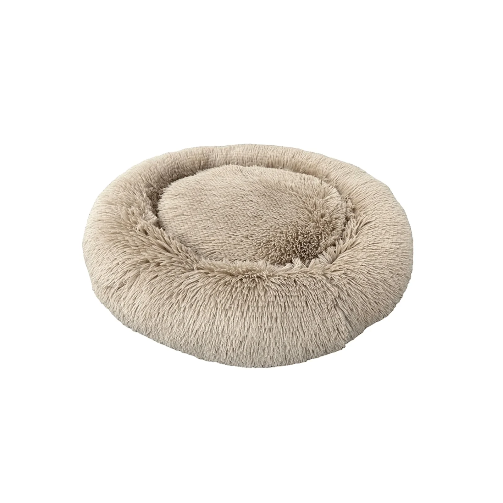 Ethical Pet Sleep Zone Luxe Round Faux Fur 22? Taupe