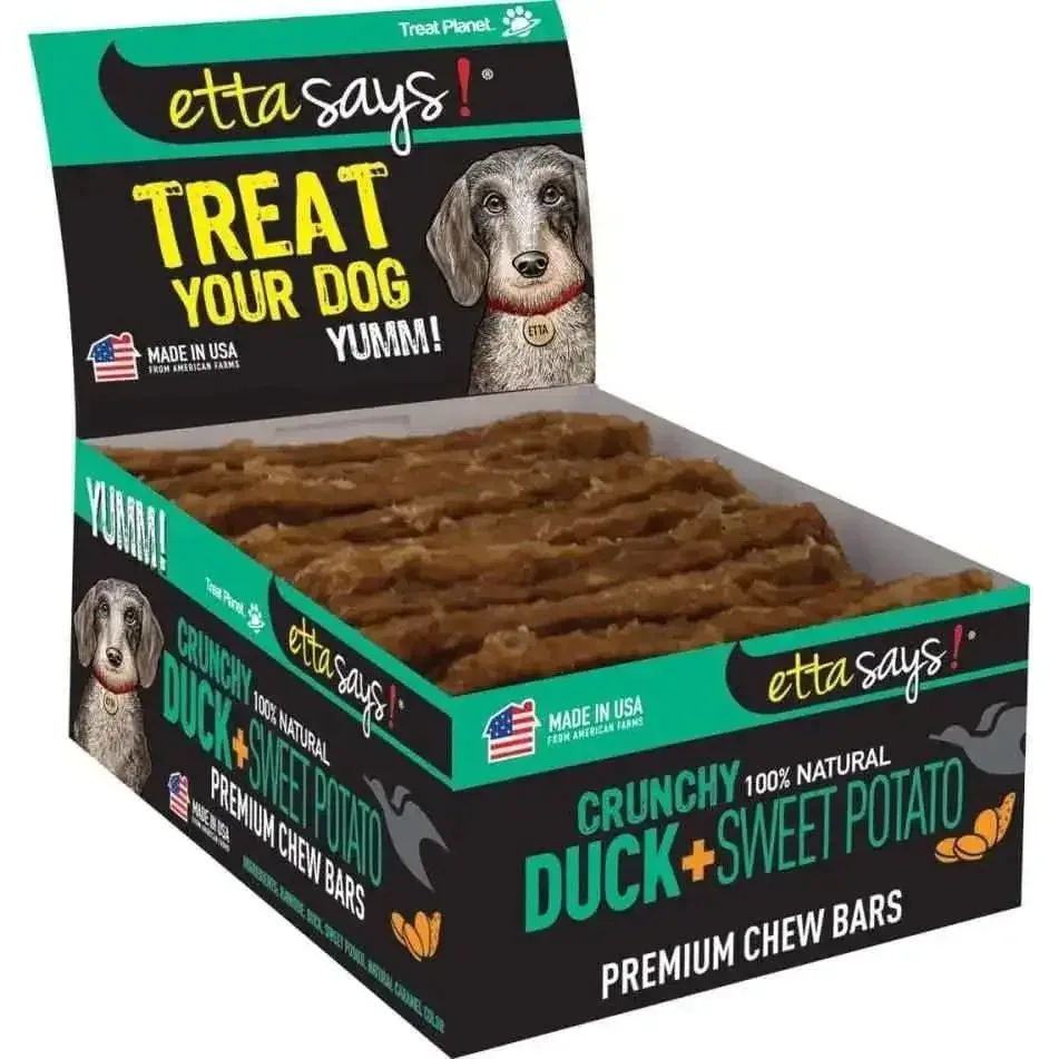 Etta Says! Premium Crunchy Bars Duck & Sweet Potato Dog Treats