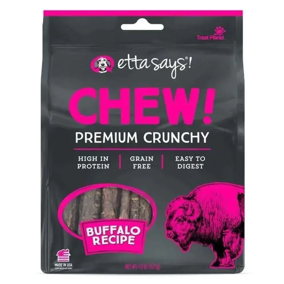 Etta Says! Premium Crunchy Buffalo Chew Dog Treats 1ea/4.5 oz
