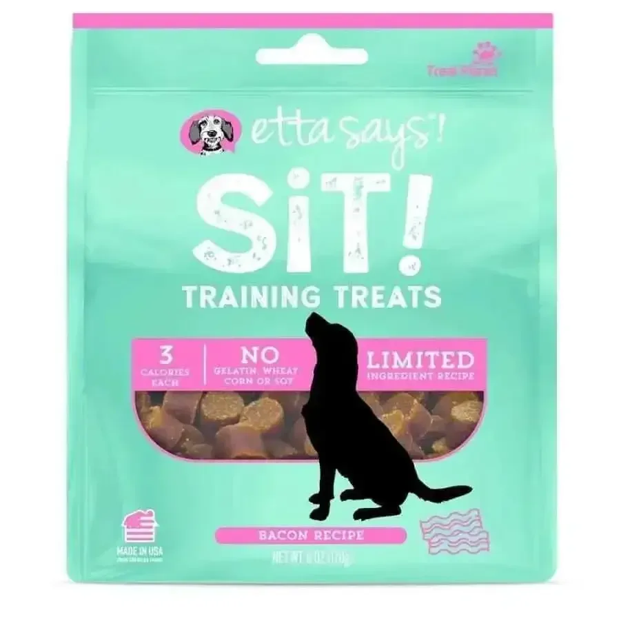 Etta Says! Sit! Dog Training Treats Bacon Recipe 6 oz