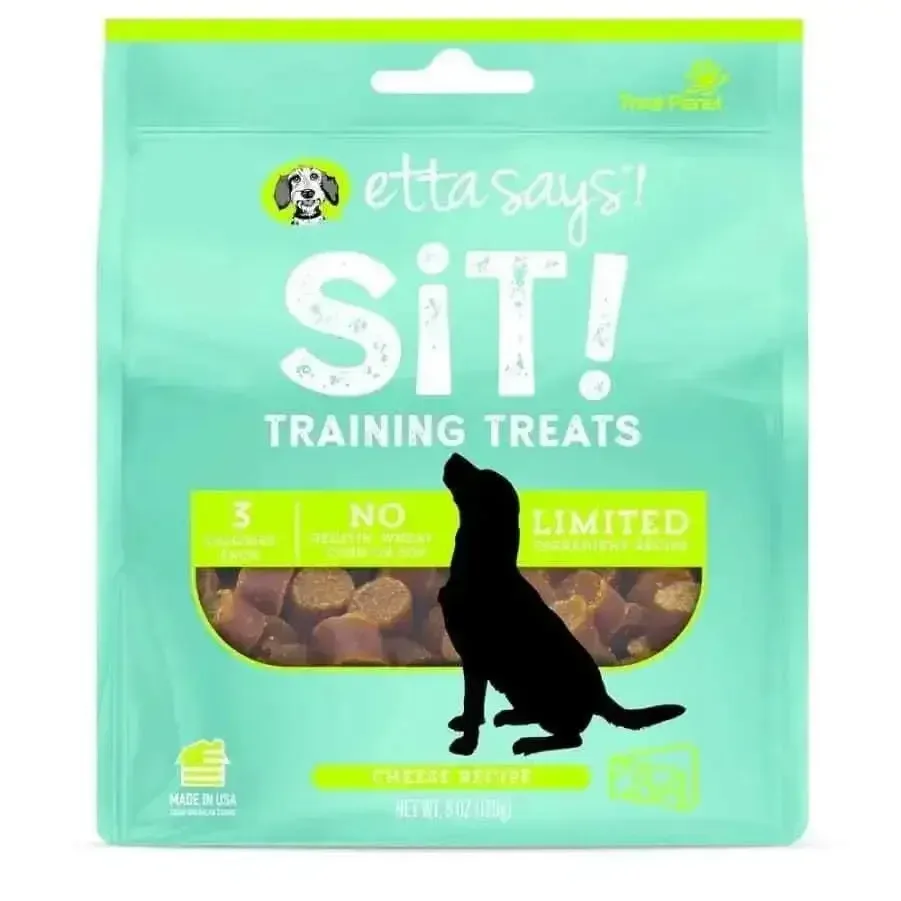 Etta Says! Sit! Dog Training Treats Cheese Recipe 6 oz