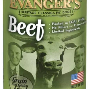 Evanger's All-Meat Classic Beef Canned Dog Food - 12.8 Oz - Case of 12