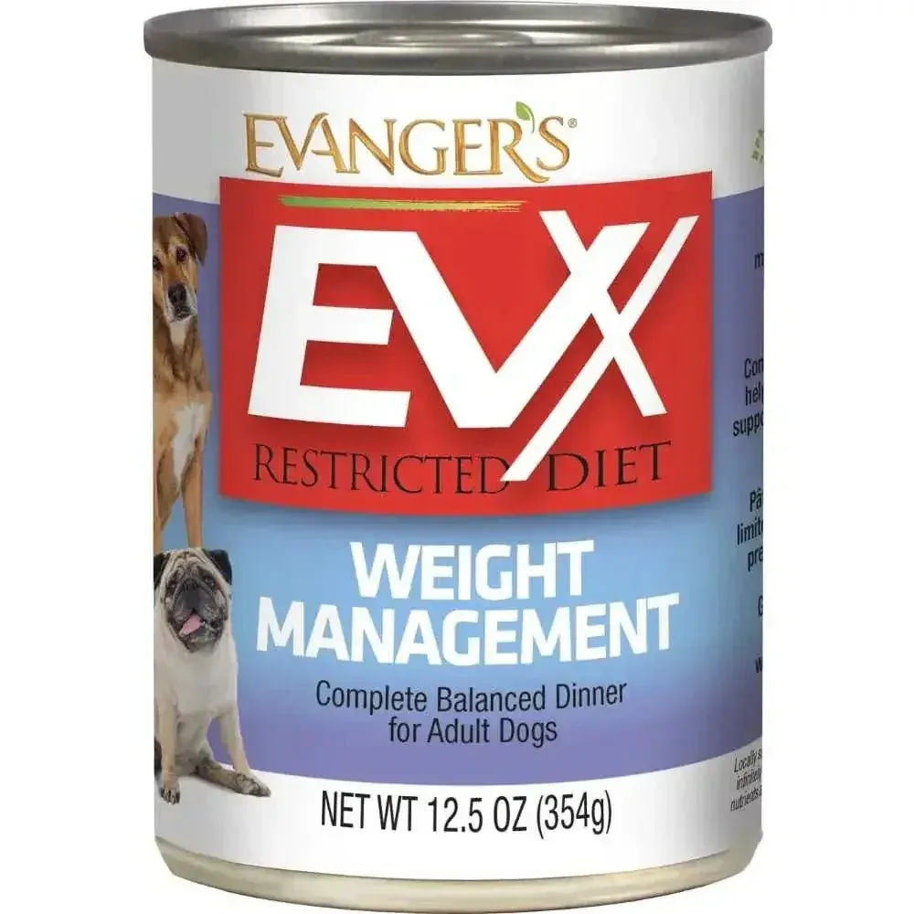 Evanger's EVX Restricted Diet Weight Management Wet Dog Food 12/12.5oz