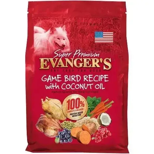 Evanger's Game Bird Dog Food - Super Premium Recipe with Coconut Oil