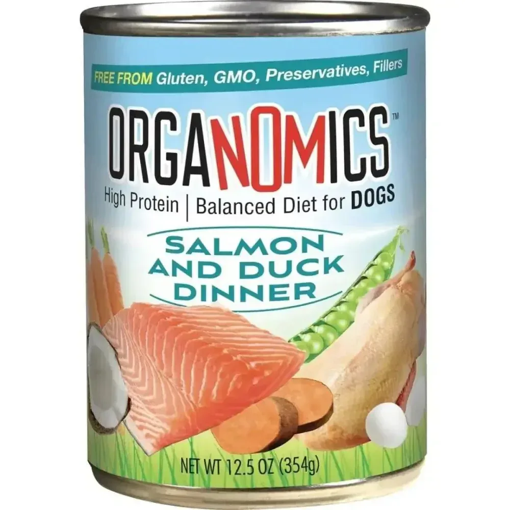 Evanger's Grain-Free Dog Food Salmon & Duck Dinner Pate Wet Dog Food 12/12.5oz