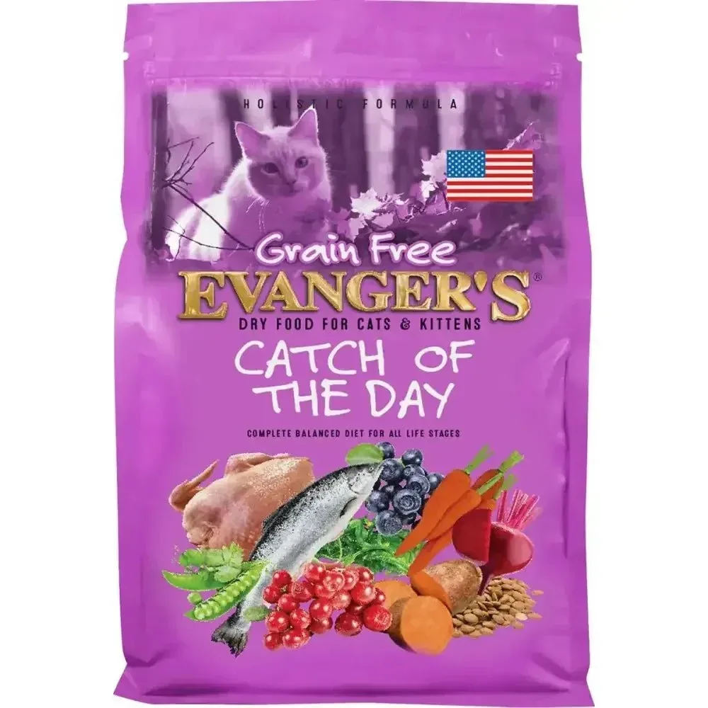 Evanger's Grain-Free Kitten Food Catch of the Day Dry 4.4 lb