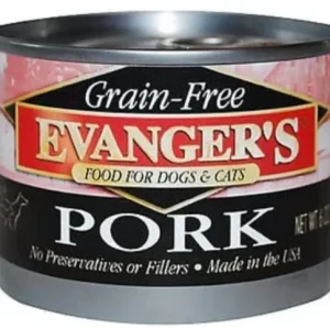 Evanger's Grain-Free Pork Canned Cat and Dog Food - 6 Oz - Case of 24