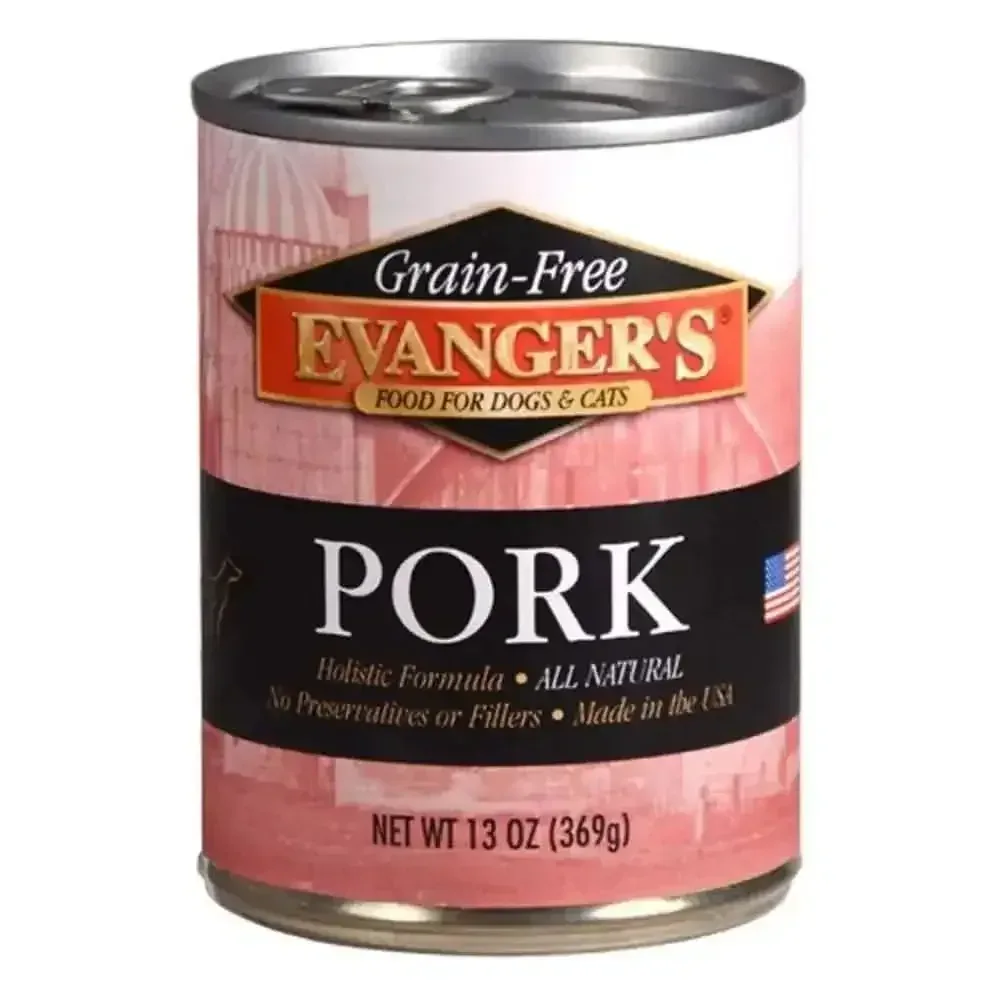 Evanger's Grain-Free Pork Canned Dog & Cat Food 12ea/12.8 oz