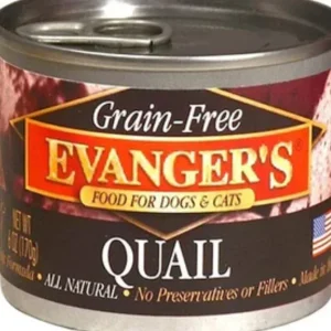 Evanger's Grain-Free Quail Canned Cat and Dog Food - 6 Oz - Case of 24