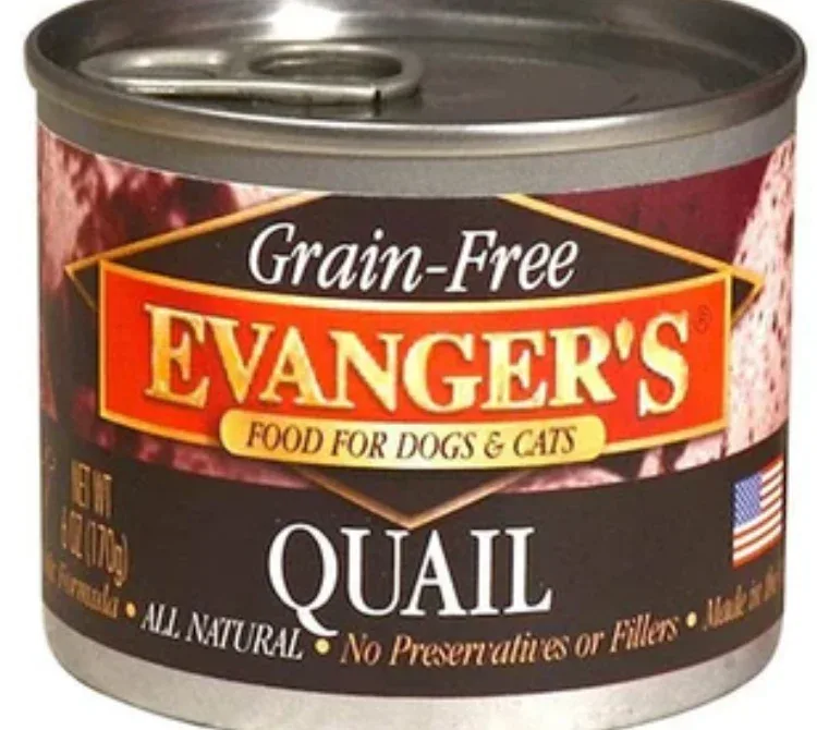 Evanger's Grain-Free Quail Canned Cat and Dog Food - 6 Oz - Case of 24